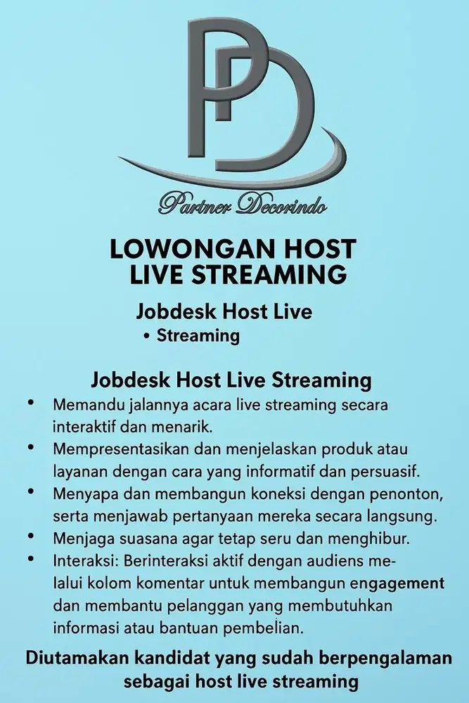 Loker - Admin Host Live Streaming
