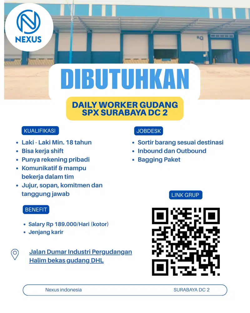 LOWONGAN KERJA 2 SURABAYA DC