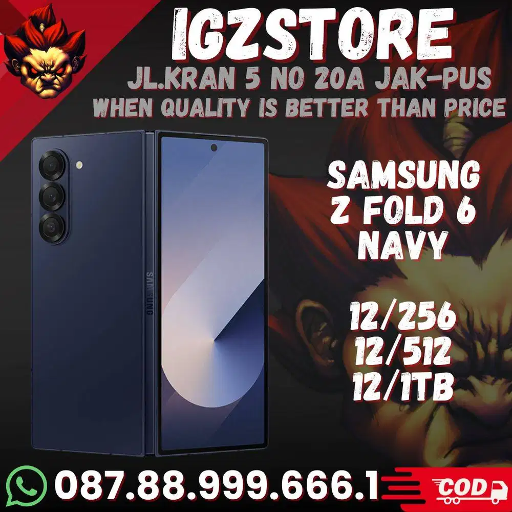 Samsung Z FOLD 6 12 256/512gb/1tb Silver SEIN Fullset Super Mulus No M