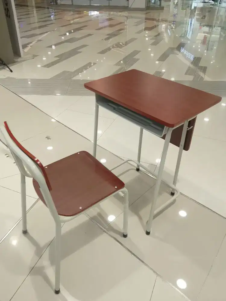 Meja kursi sekolah besi set