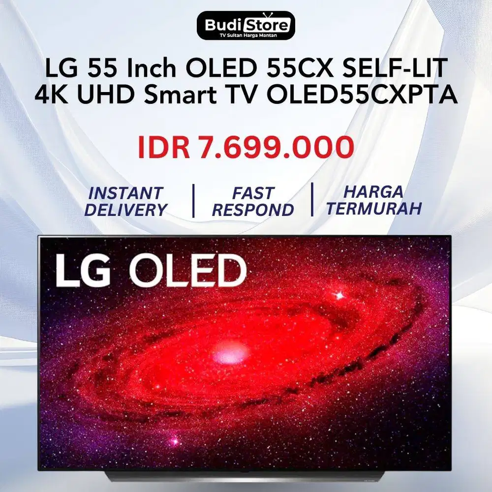 LG 55 Inch OLED 55CX SELF-LIT 4K UHD Smart TV OLED55CXPTA