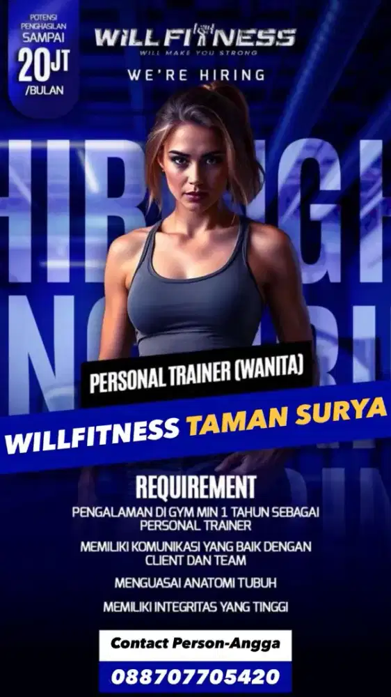 Lowongan Personal Trainer gym