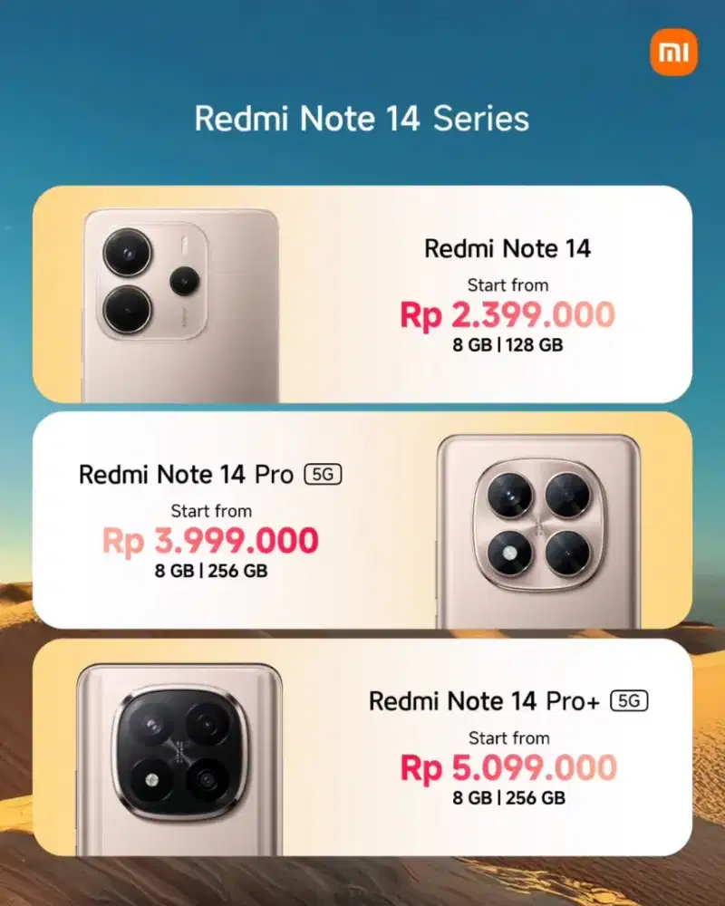 Ready Redmi Note promo banyak  bisa cicilan juga