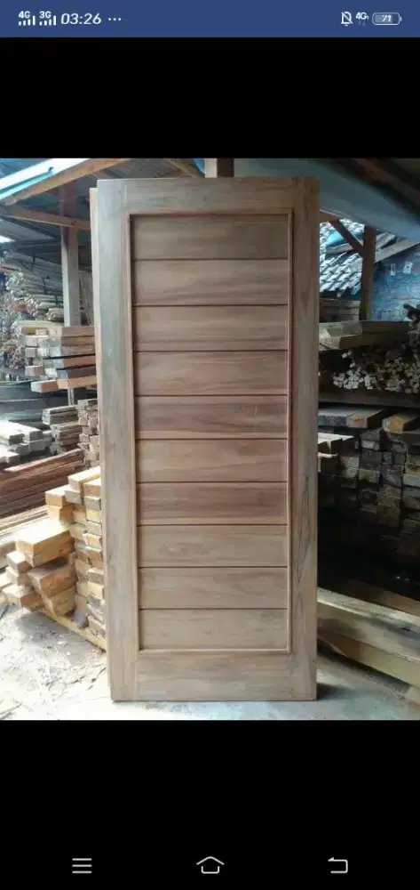 Jual daun pintu bahan kayu mahoni dan jati