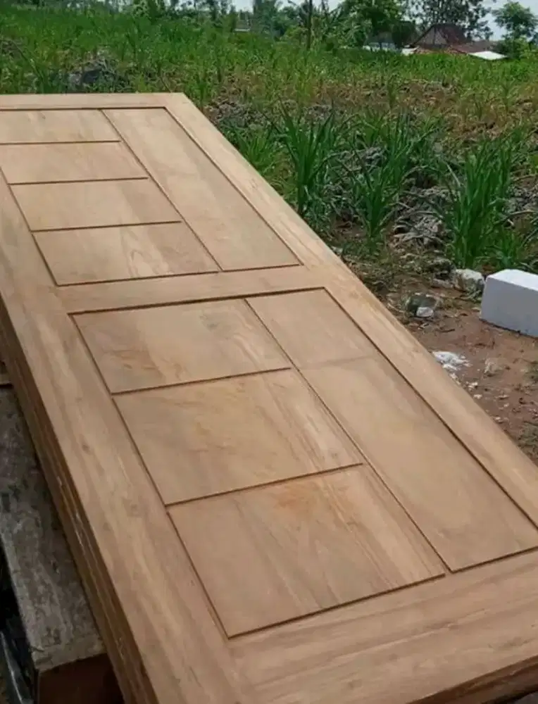 Jual daun pintu bahan kayu mahoni dan jati