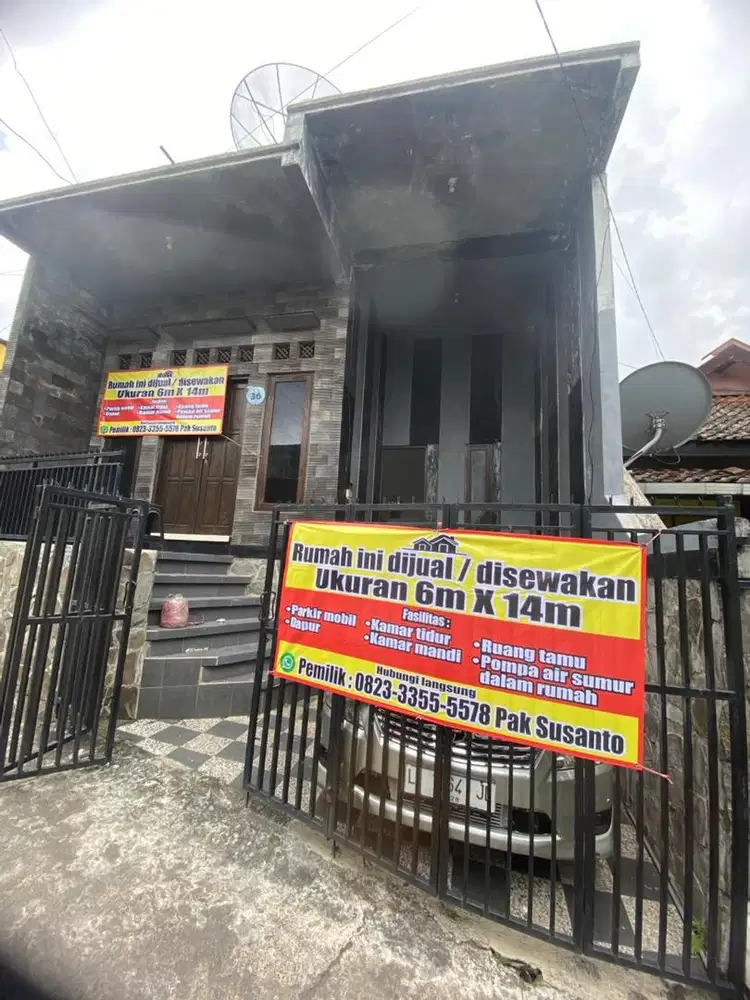 Dijual atau disewakan (kontrakan) rumah dekat alun alun batu