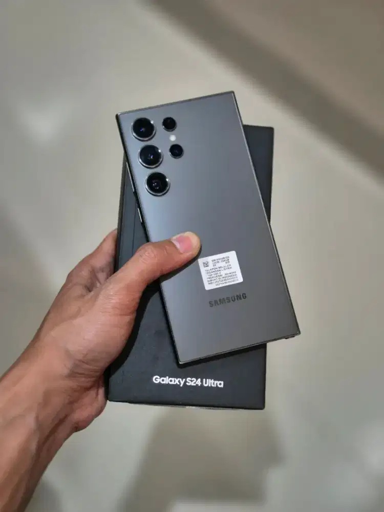 Samsung S24 Ultra 12/256GB Resmi Sein Black Lengkap