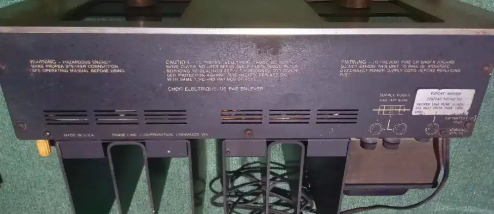 Power Ampli Phase Liniar USA ( Model 400 ) Hidup