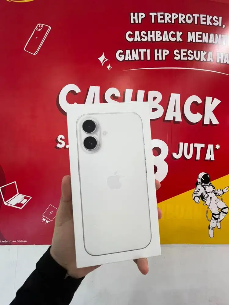 IPHONE 16 128GB WHITE NEW IBOX KREDIT TANPA DP