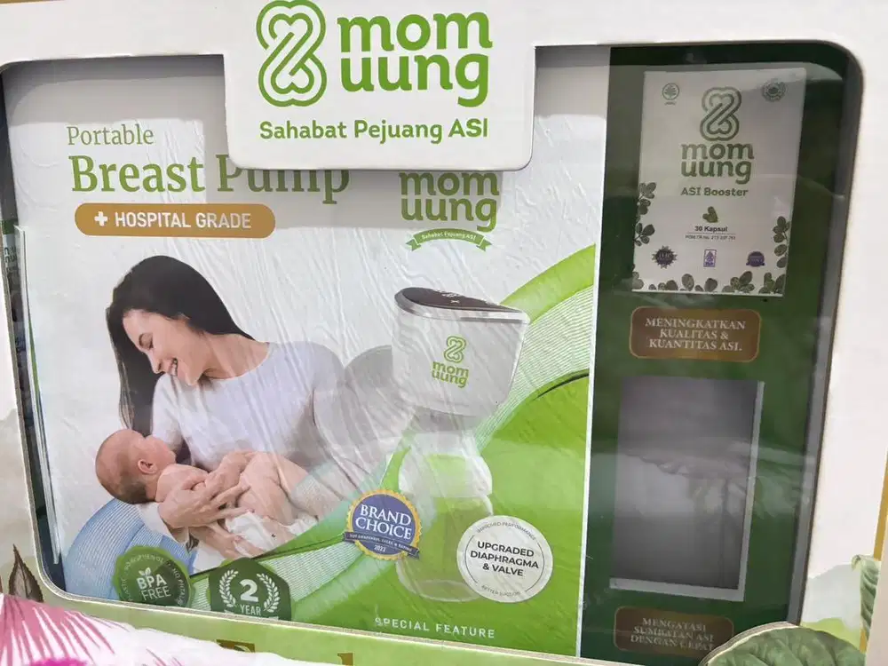 Pompa asi mom uung baru masih segel lengkap seperti difoto