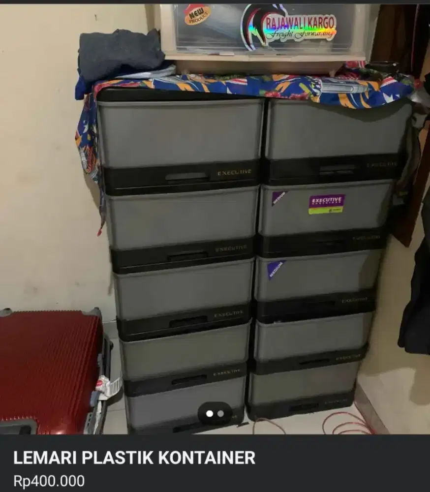 LEMARI PLASTIK KONTAINER 5 TAHAP