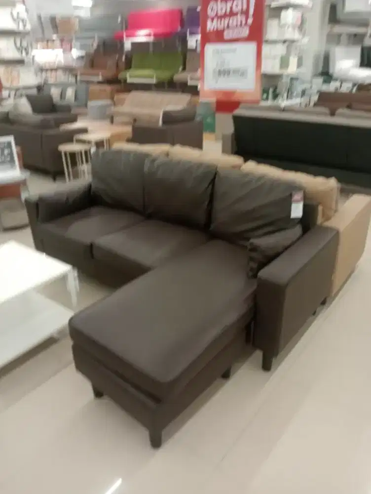 Sofa L kulit Leander