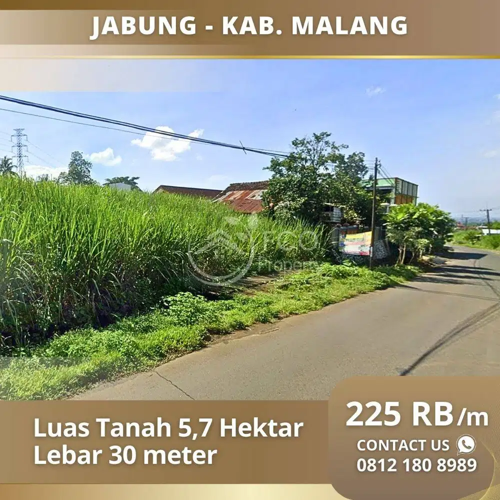 Tanah Samping SMPN 2 Jabung 5,7 Hektar