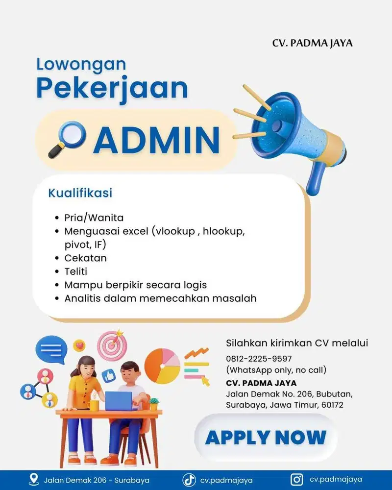 DIBUTUHKAN ADMIN