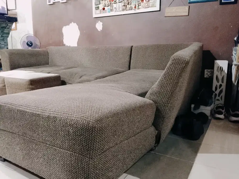 Dijual murah sofa letter L