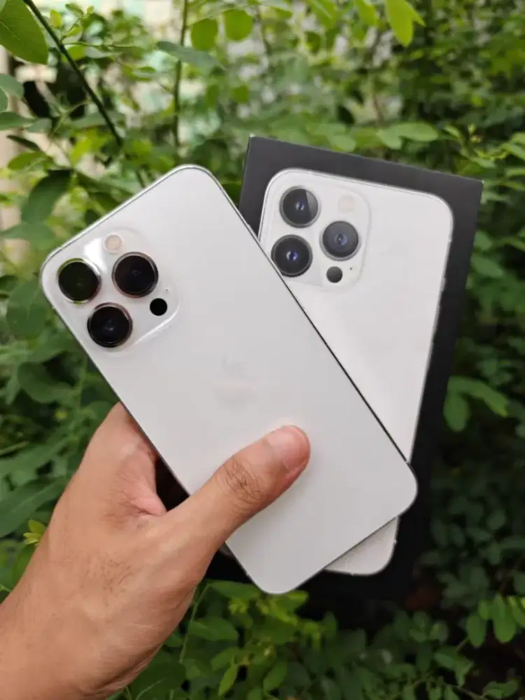 DIJUAL IPHONE 13 PRO 128 GB WHITE EX INTER