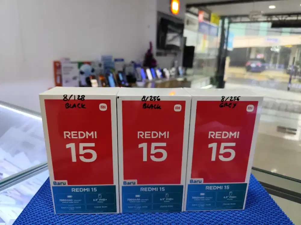 Redmi 15 New,PROMO DESEMBER,FREE TUMBLER,Garansi Resmi,Bisa COD