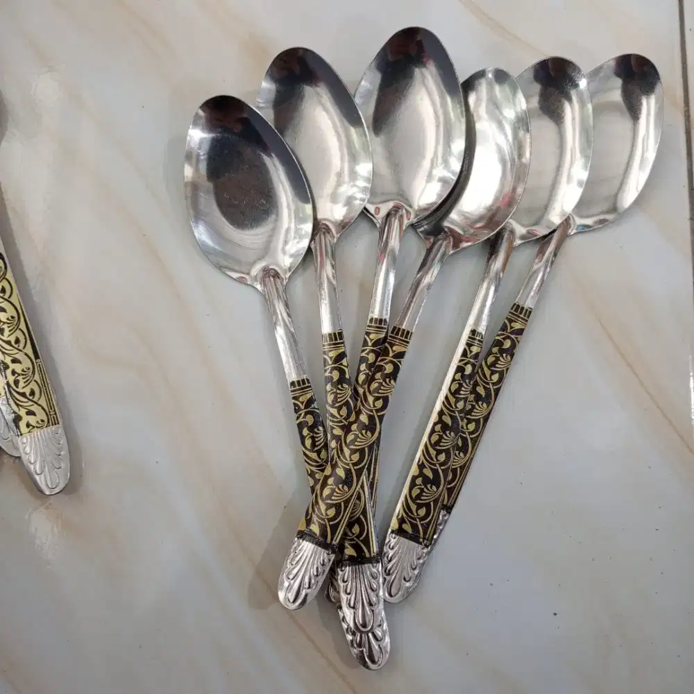 Sendok / Garpu Batik Stainless