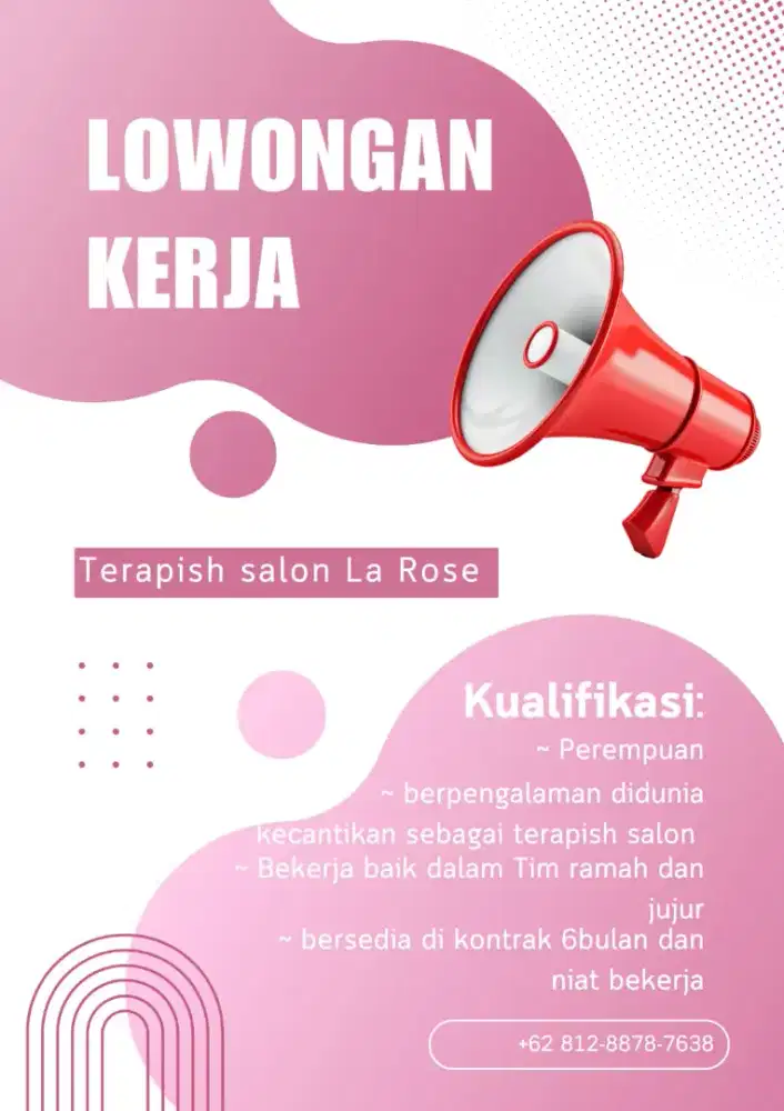 Dicari Therapist Berpengalaman (Urgent)