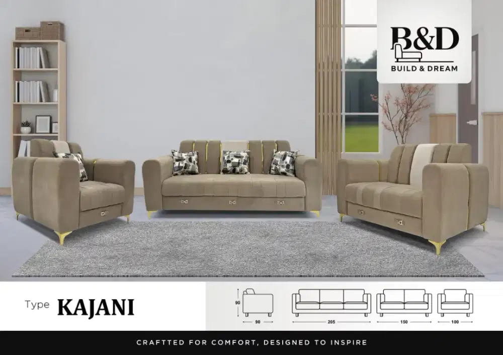 SOFA PREMIUM BERBAHAN KULIT ASLI BISA HOMECREDIT BERMODAL KTP
