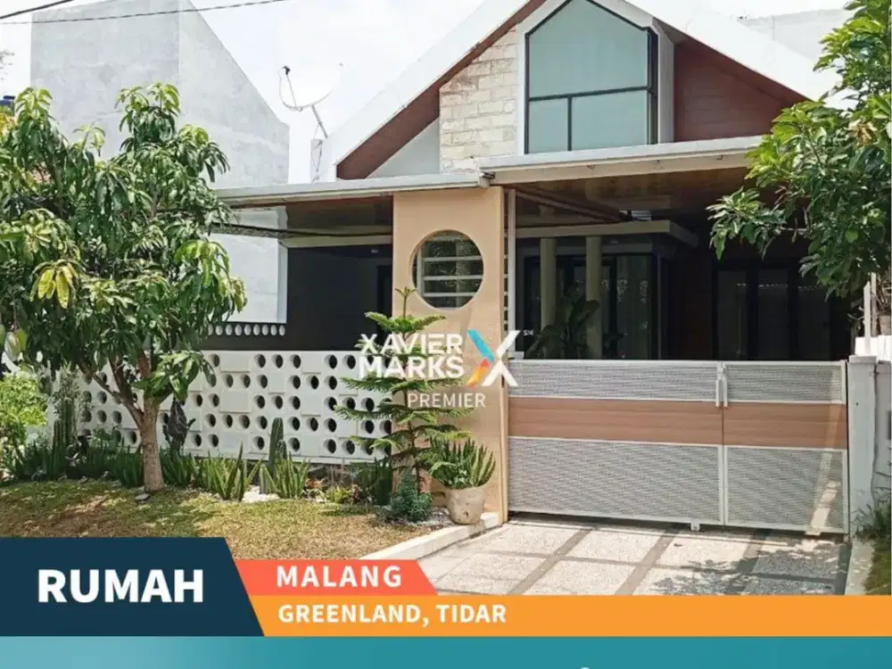 Rumah Modern Furnish Full Tinggal Huni di Greenland Tidar Malang