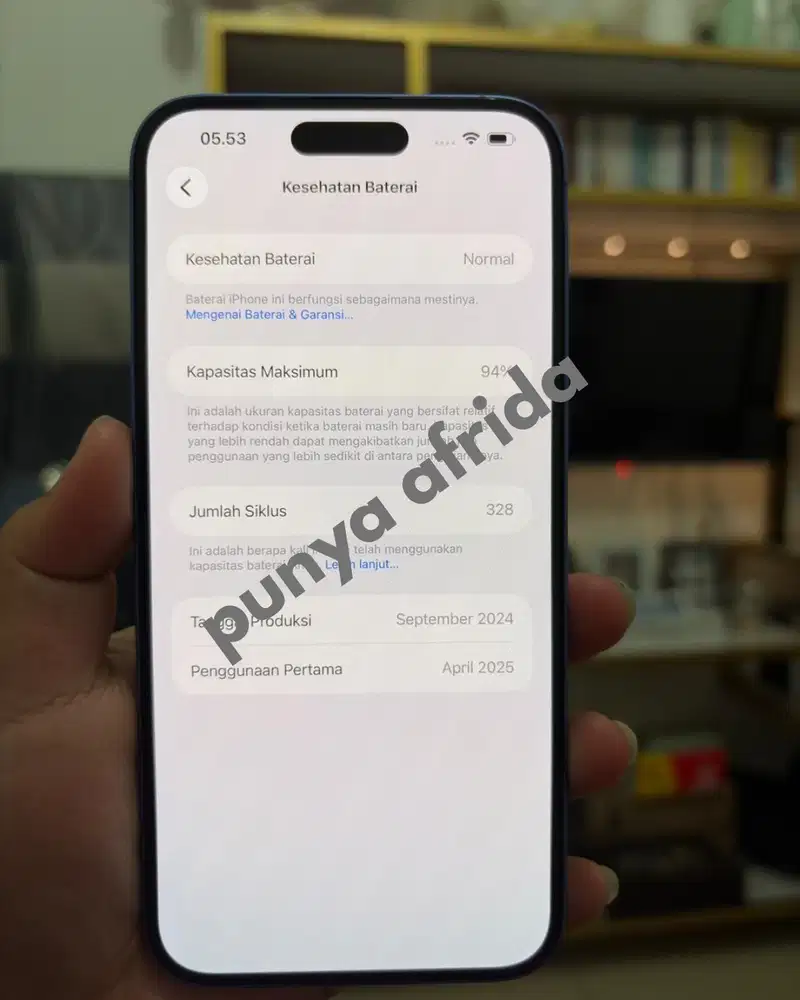 Iphone 16 Plus 128GB Ultramarine IBOX GARANSI ON