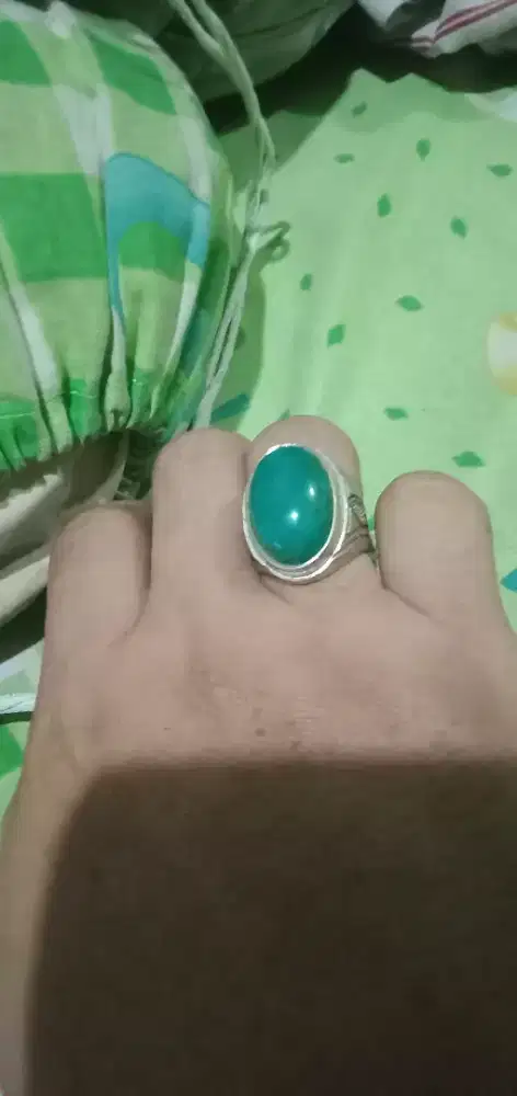 batu bacan doko ring size 9 iketan titanium super mantab sudah tembus