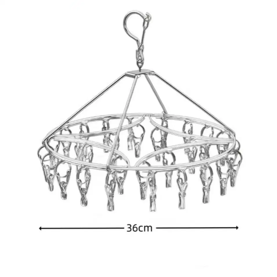 Jepitan Jemuran Stainless Steel 30 Klip anti karat - Round