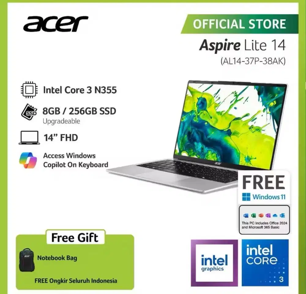 Laptop Acer Aspire Lite 14