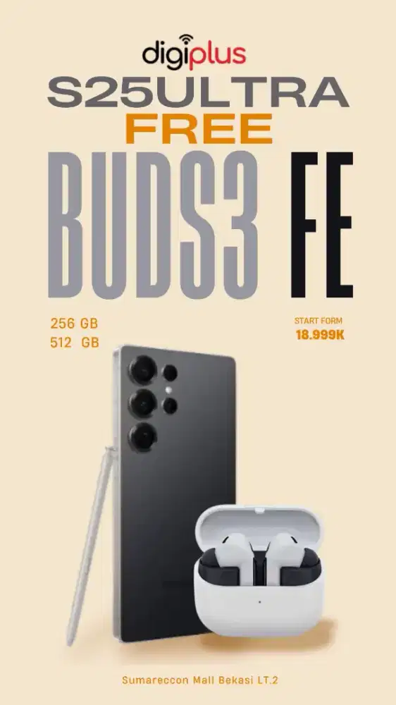 S25ULTRA 256 GB FREE BUDS3 FE