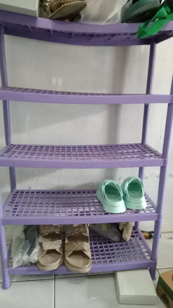 Rak Sepatu Plastik 5 tingkat