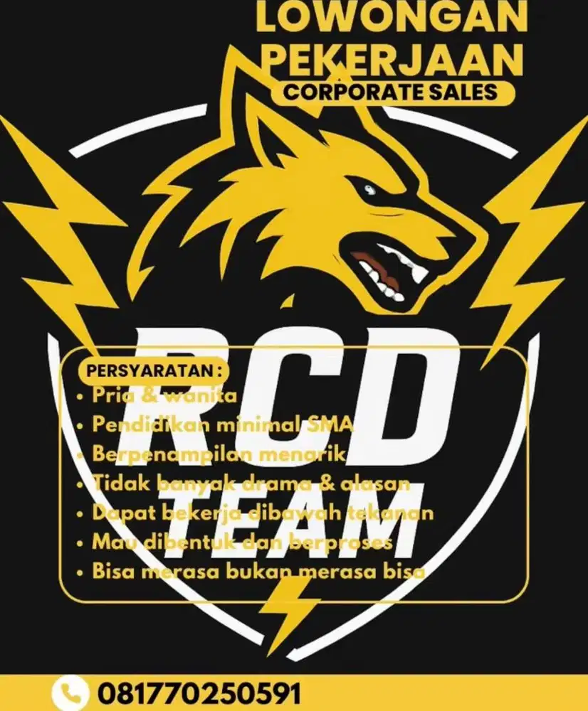 Dibutuhkan secepatnya!