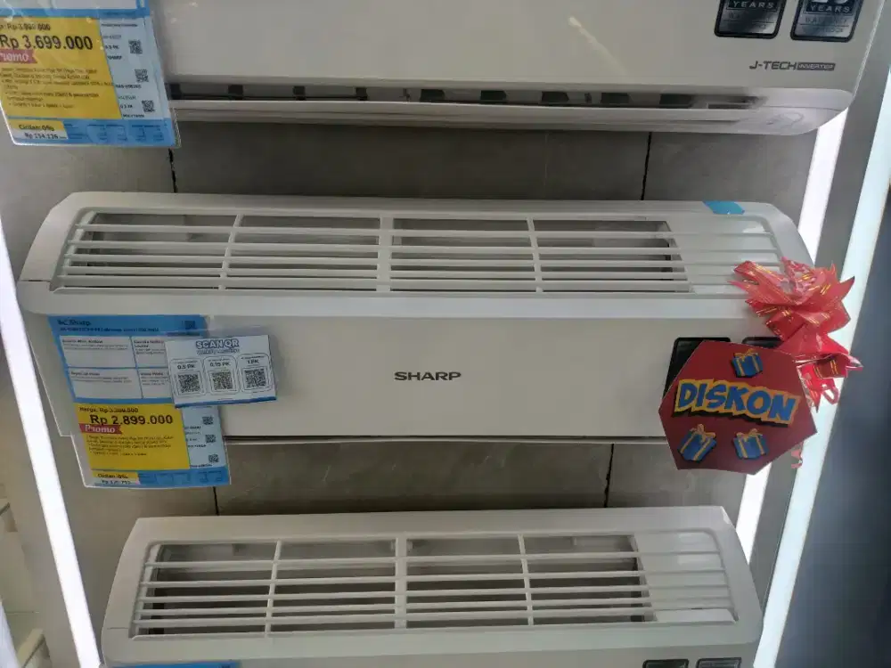 Promo AC Sharp 0.5 PK Cicilan Tanpa DP Bunga 0% Gratis 2x Cicilan