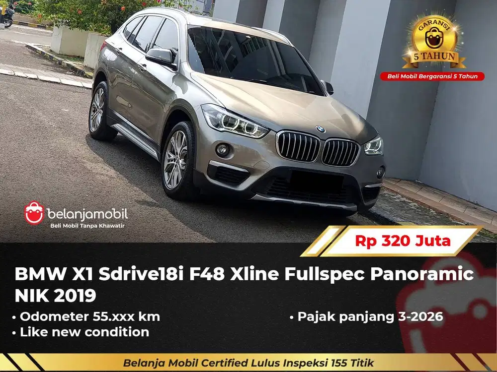 [ GARANSI 5TH ] BMW X1 X 1 Sdrive18i F48 Xline Fullspec 2019/2020