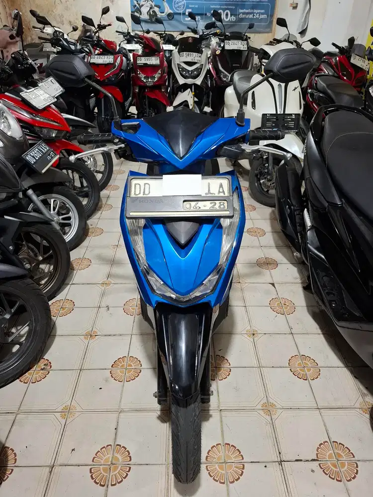 Honda beat 110cc 2023 biru hitam