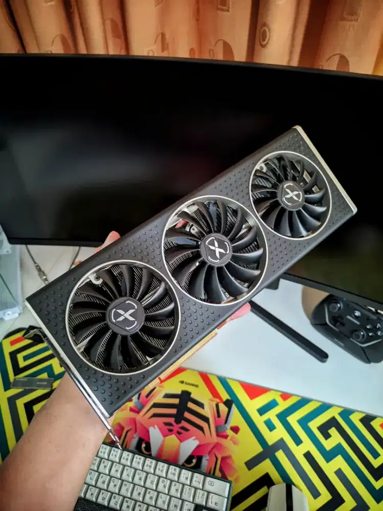 pc part murah vga gaming xfx rx 6700xt 12gb qick speedster