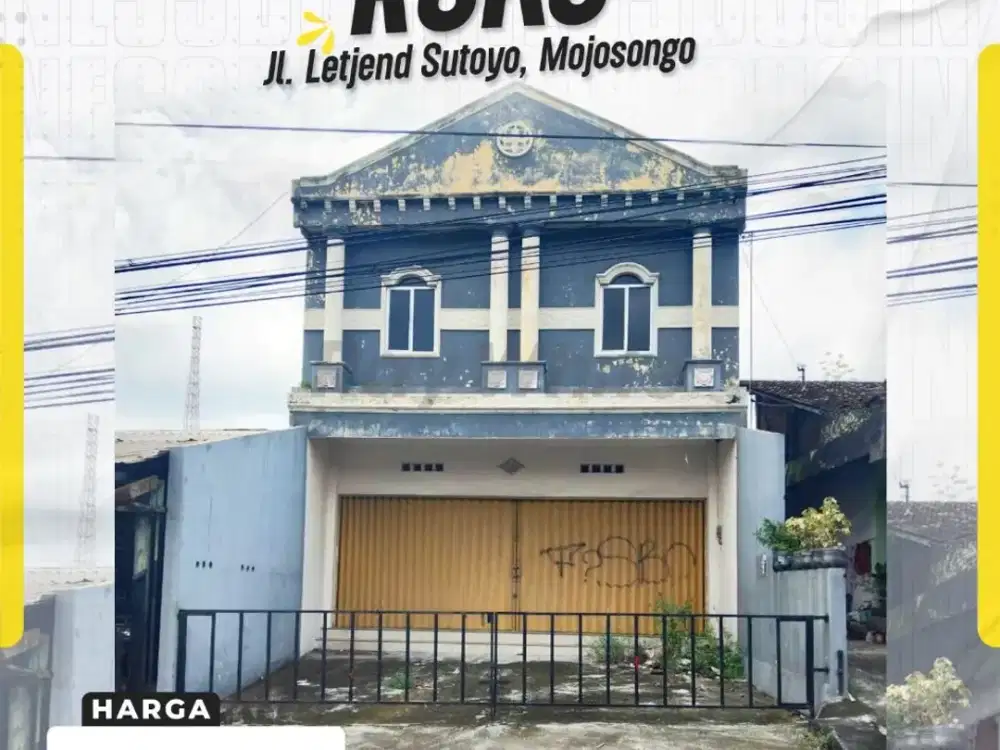 Ruko 2 Lantai Strategis di Jalan Utama Mojosongo Jebres Surakarta Cocok Untuk Kantor Perbankan /finance