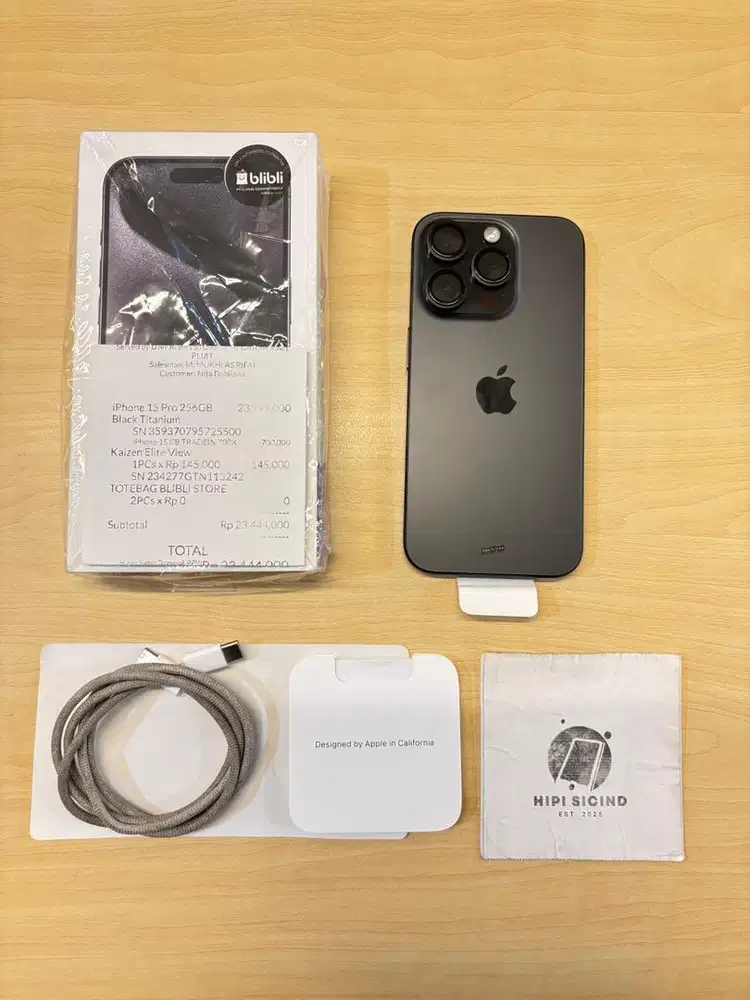 iPhone 15 Pro 256 Blibli Black Titanium