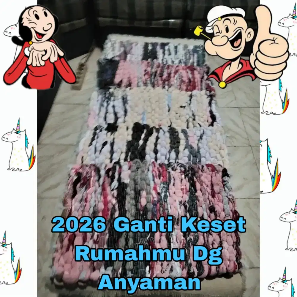 Keset Anyaman Lembut dan Nyaman