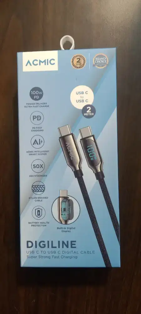 ACMIC DIGILINE Kabel USB-C to USB-C 100W
