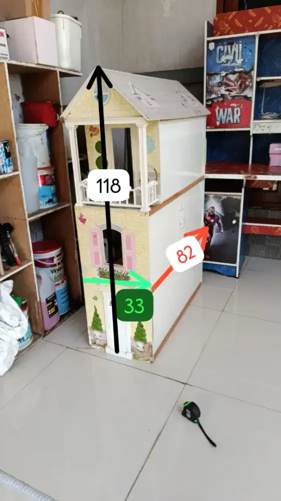 Rumah Barbie 3 Tingkat