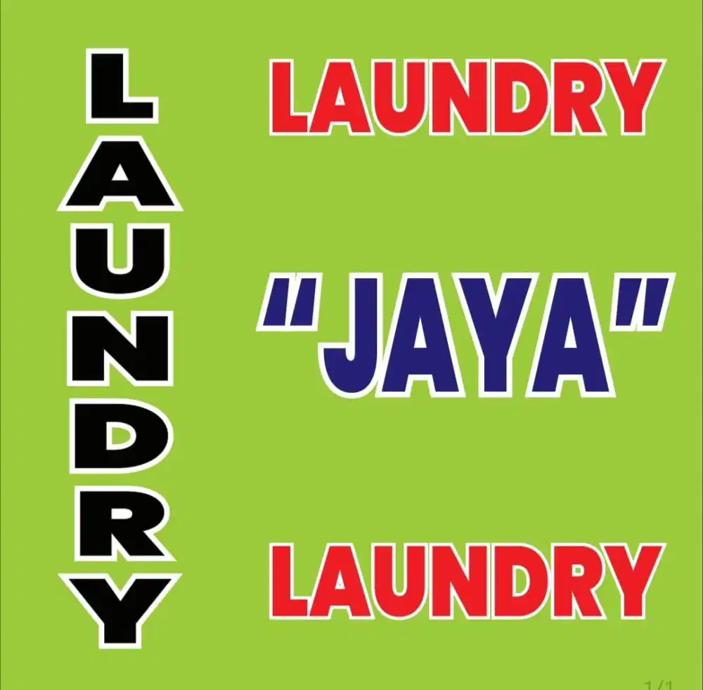 Laundry butuh pria , single max 30