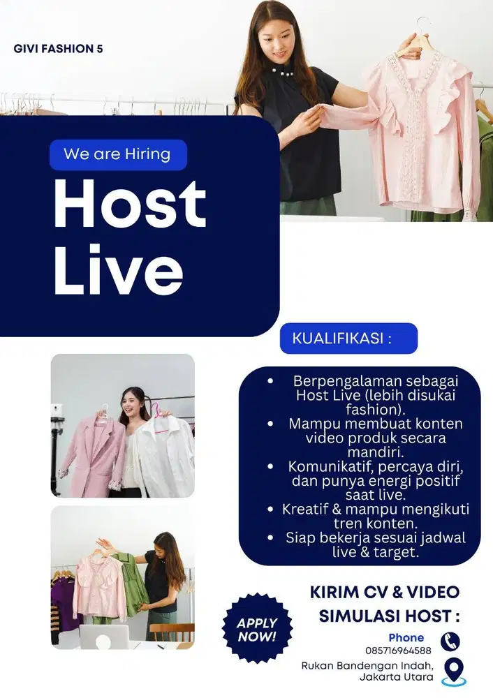 DICARI CEPAT HOST LIVE