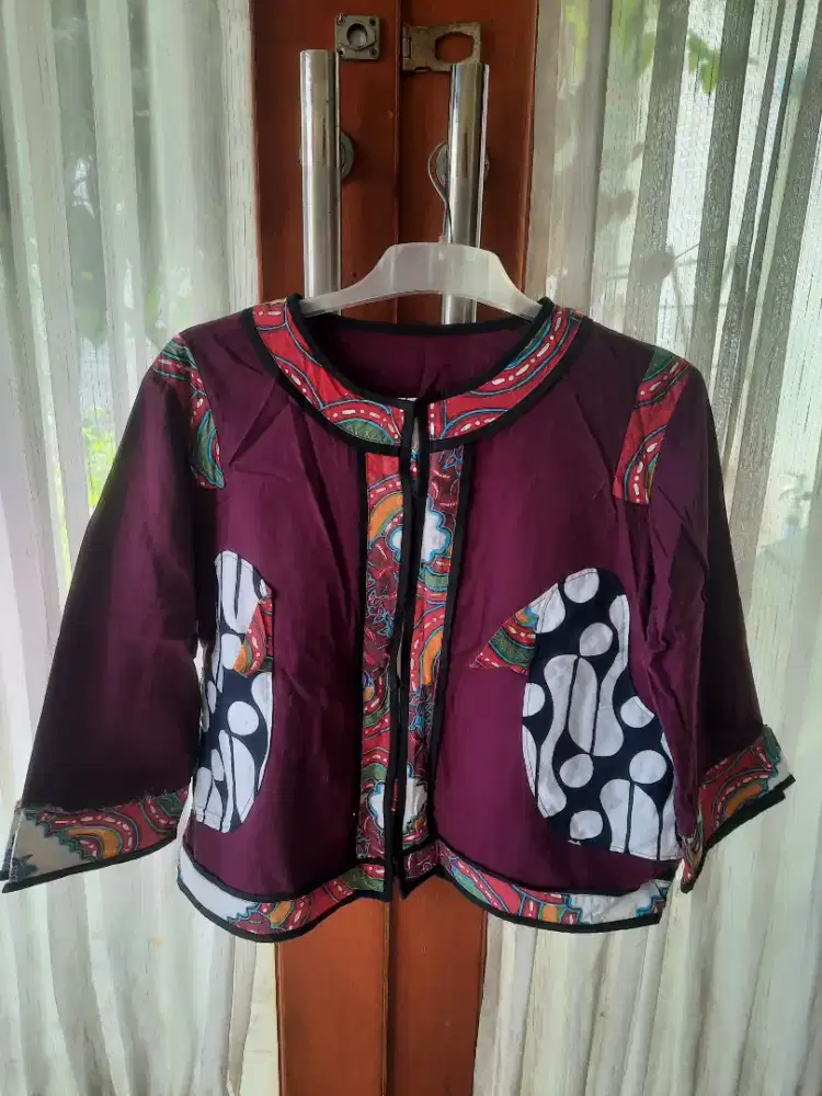 Atasan batik kombinasi