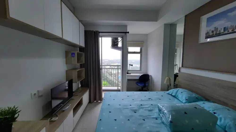 Sewa apartemen springwood dekat kampus binus alam suta