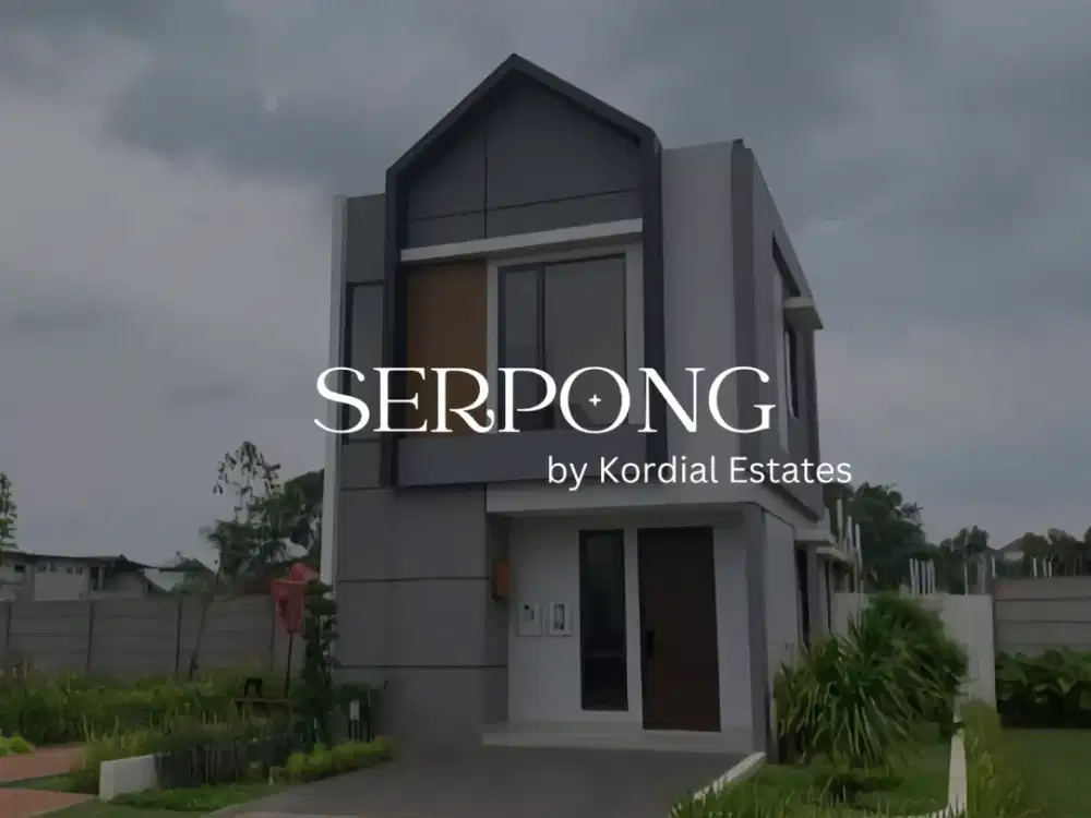 RUMAH SERPONG DI KAWASAN MANDIRI 2 LANTAI FASILITAS LENGKAP