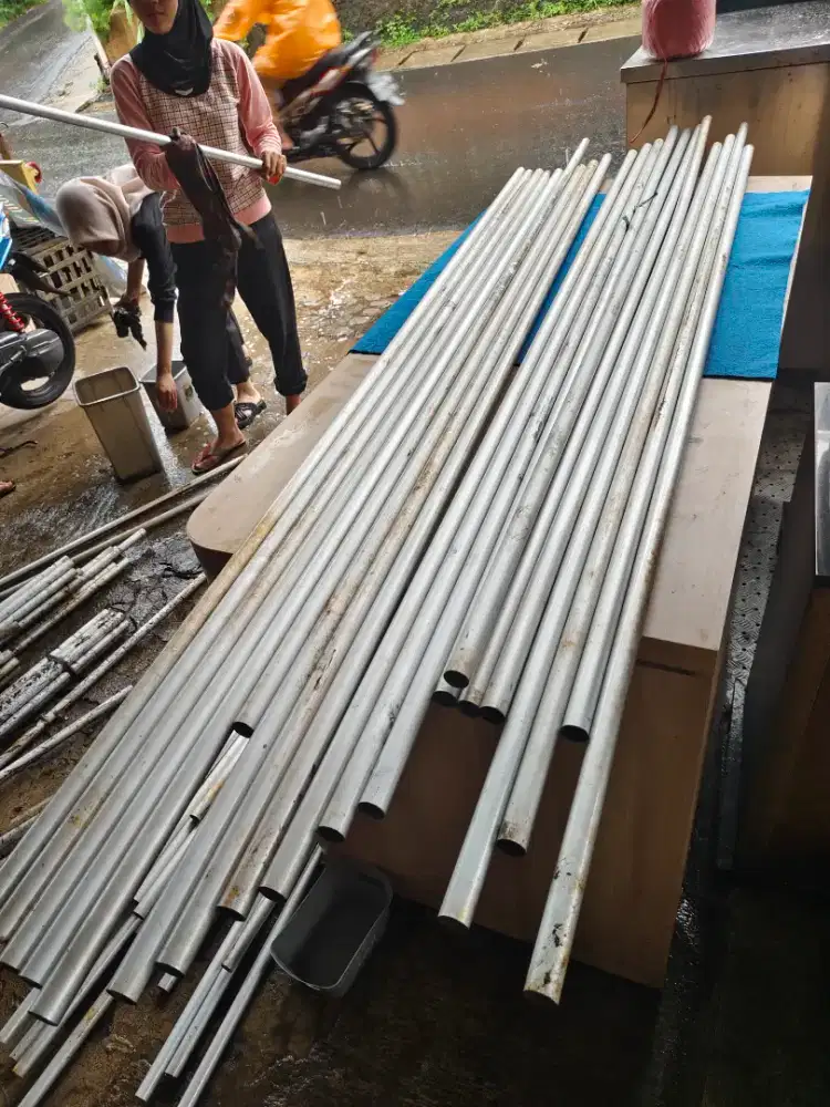 Pipa almunium / tongkat almunium