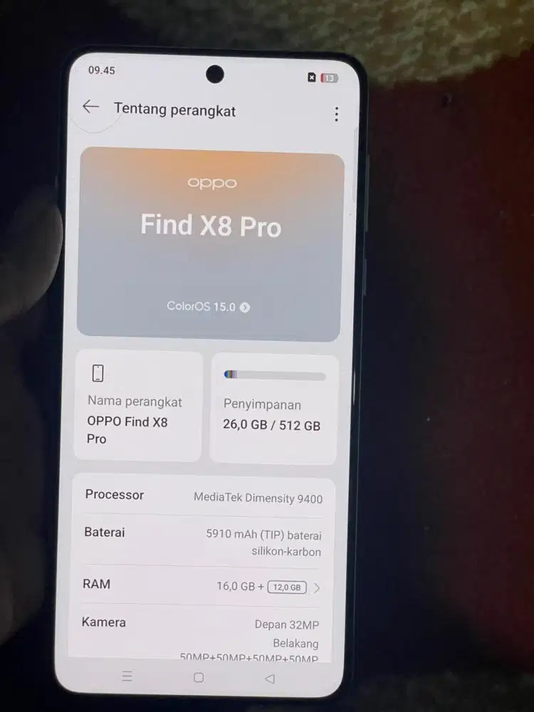 Oppo Find X8 Pro 16/512Gb Hp-Cas