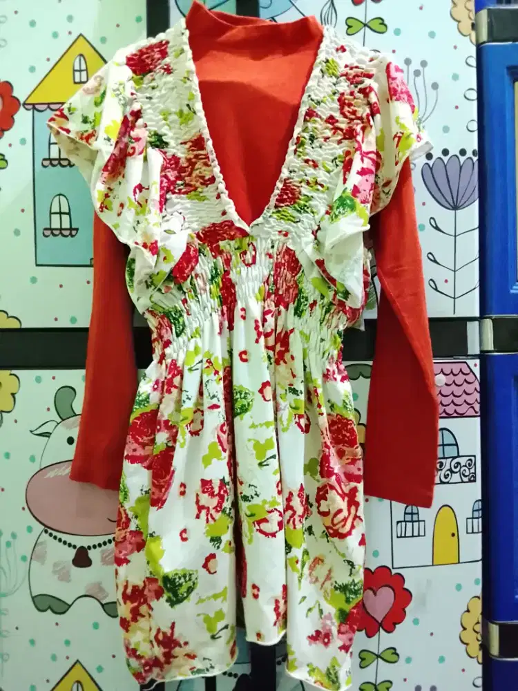 Dress remaja ukuran M luaran bs dilepas