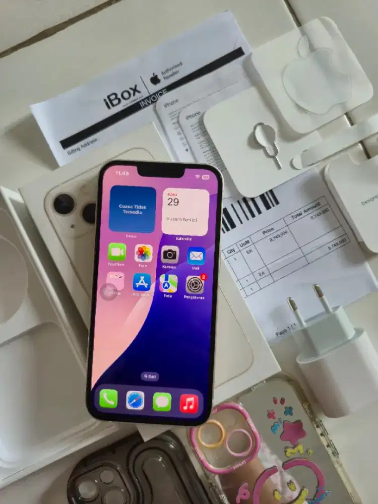 iPhone 13 128 Ex Resmi iBox Like New Garansi panjang